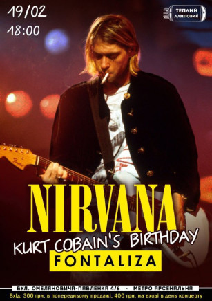 Birthday Kurt Cobain (Nirvana) by Fontaliza