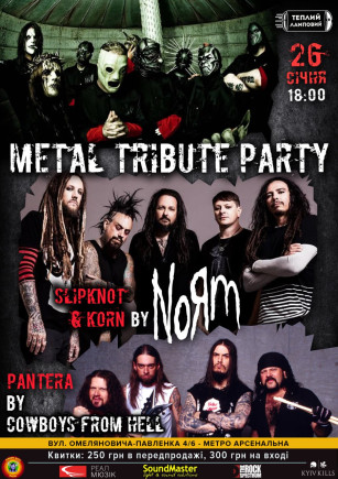 Metal Tribute Party: Korn & Slipknot + Pantera