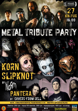 Metal Tribute Party III: Korn & Slipknot + Pantera